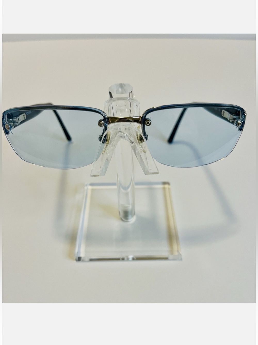 Authentic vintage Chanel Blue Lens glasses